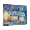 Cottage In Winter Poster