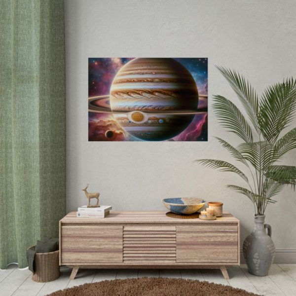 92409-504.jpg Majestic Gas Giant With Intricate Rings Poster