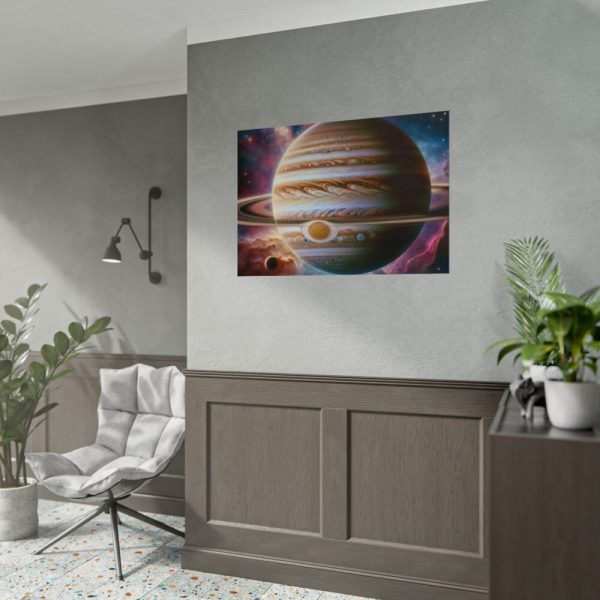 92409-505.jpg Majestic Gas Giant With Intricate Rings Poster