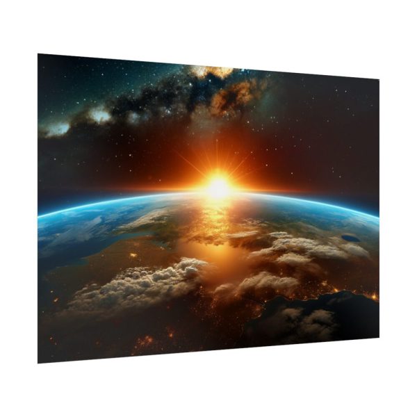 92409-508.jpg Beauty of Celestial Sunrise Over Earth Poster