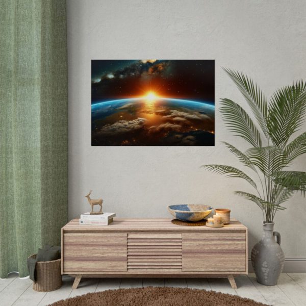 92409-509.jpg Beauty of Celestial Sunrise Over Earth Poster