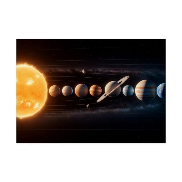 92409-511.jpg Solar System With Nine Planets Poster
