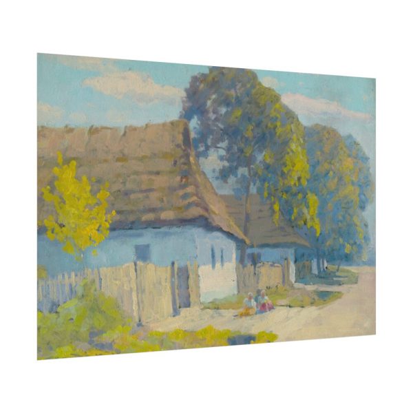92409-92.jpg Village Motif by Lajos Csordák Poster