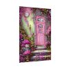 92410-102.jpg Flowersand A Pink Door Poster