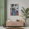 92410-113.jpg Whimsical Flowery Door Art Print Poster