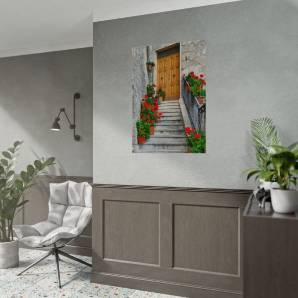 92410-124.jpg Doors With Flowers Poster