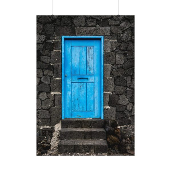 92410-151.jpg Blue Old Doors Poster
