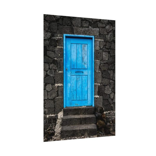 92410-152.jpg Blue Old Doors Poster