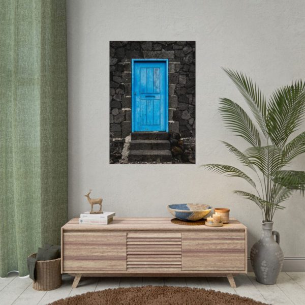 92410-153.jpg Blue Old Doors Poster
