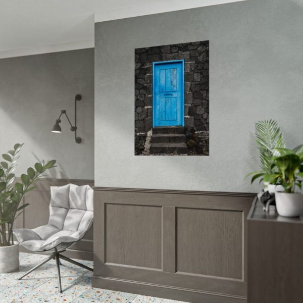 92410-154.jpg Blue Old Doors Poster