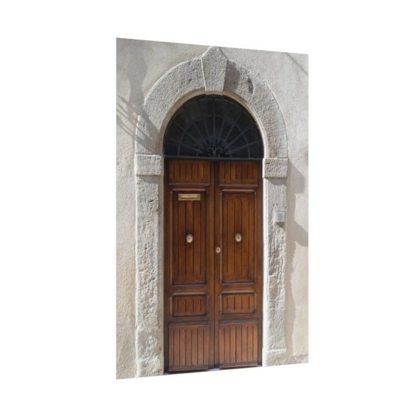 92410-157.jpg Arched Wooden Door, Architecture Poster