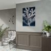 92410-24.jpg Coral Against a Dark Blue Background Poster