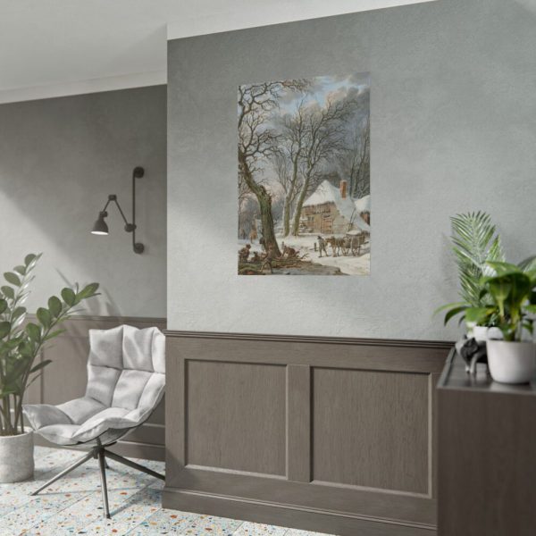 92410-4.jpg Winterlandschap by Pieter Pietersz Barbiers Poster