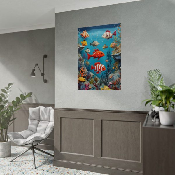 Whimsical Assortment Of Marine Life Poster