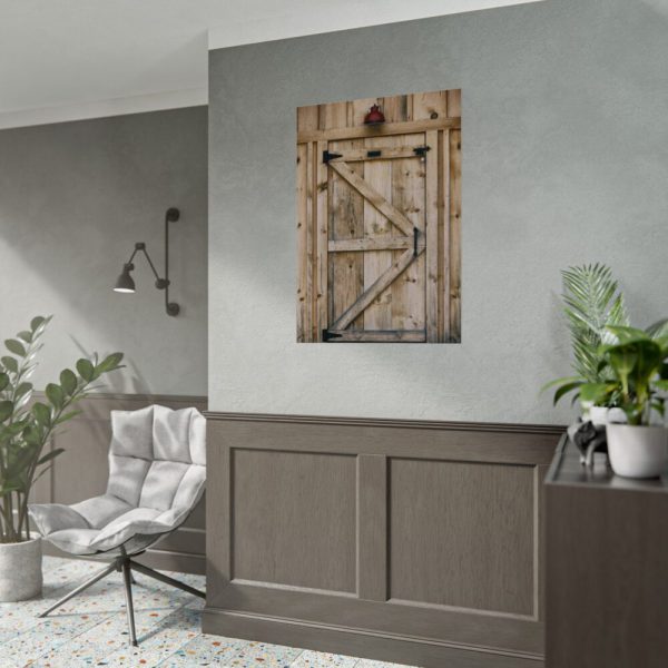 92410-69.jpg A Wooden Barn Door Poster
