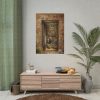92410-73.jpg Brick Wall with Open Door and Shovel by Elizabeth Murray Poster