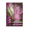 92411-101.jpg Flowersand A Pink Door Poster