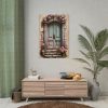 92411-108.jpg Old Door And Pink Roses Poster