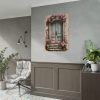 92411-109.jpg Old Door And Pink Roses Poster