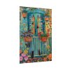 92411-117.jpg Blue Door With Black Cats Poster