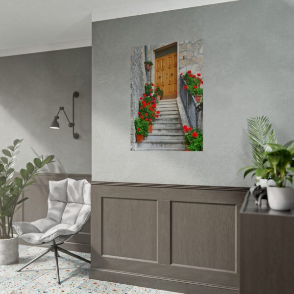 92411-124.jpg Doors With Flowers Poster