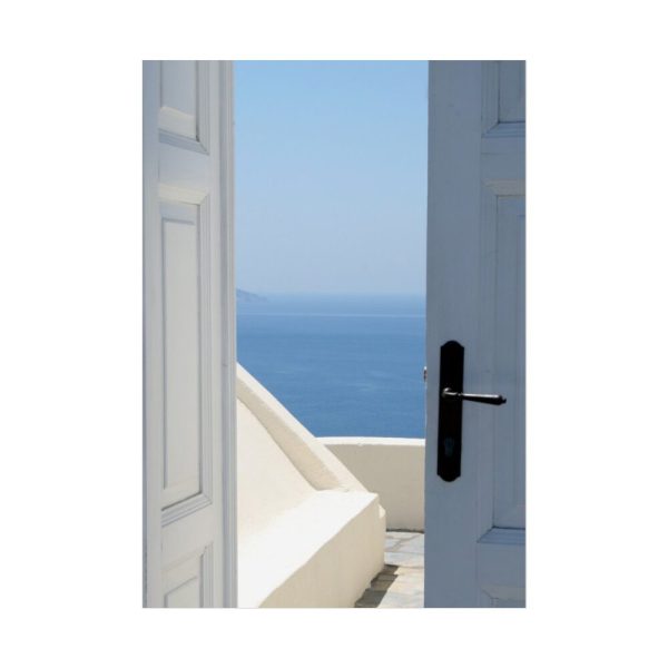 92411-140.jpg Door Opening to Sea View Poster