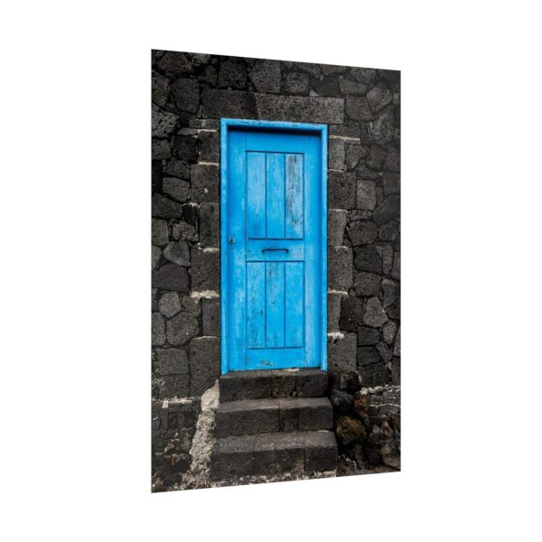 92411-152.jpg Blue Old Doors Poster