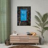 92411-153.jpg Blue Old Doors Poster