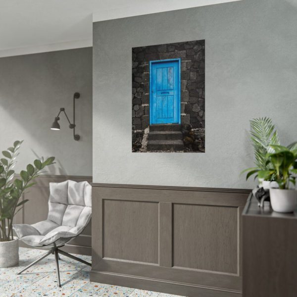 92411-154.jpg Blue Old Doors Poster