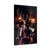 92411-17.jpg Deer Elegantly Attired Poster
