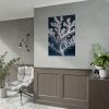 92411-24.jpg Coral Against a Dark Blue Background Poster