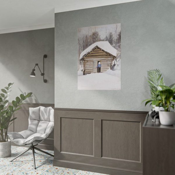 92411-34.jpg Old Woman at the Sauna Door Poster
