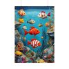 Whimsical Assortment Of Marine Life Poster