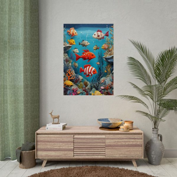 Whimsical Assortment Of Marine Life Poster