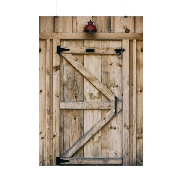 92411-66.jpg A Wooden Barn Door Poster