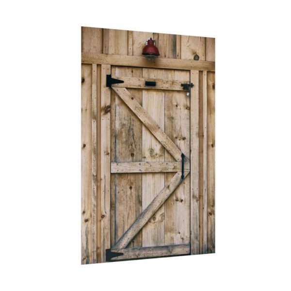92411-67.jpg A Wooden Barn Door Poster