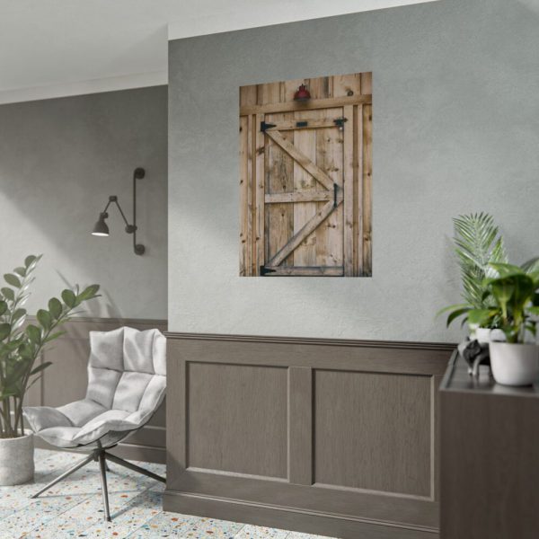 92411-69.jpg A Wooden Barn Door Poster
