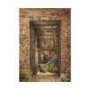 92411-70.jpg Brick Wall with Open Door and Shovel by Elizabeth Murray Poster
