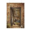 92411-71.jpg Brick Wall with Open Door and Shovel by Elizabeth Murray Poster