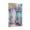 Whimsical Door With Garden of Potted Plants Poster