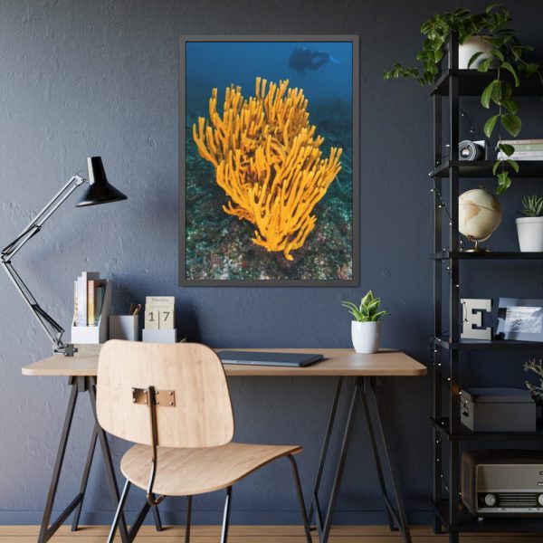 Yellow Corals Framed Poster