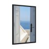 93830-105.jpg Door Opening to Sea View Framed Poster