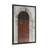 93830-117.jpg Arched Wooden Door, Architecture Framed Poster