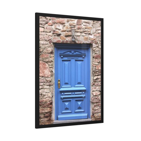93830-121.jpg Blue Door Framed Poster