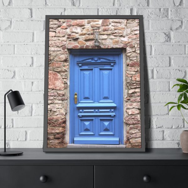 93830-123.jpg Blue Door Framed Poster