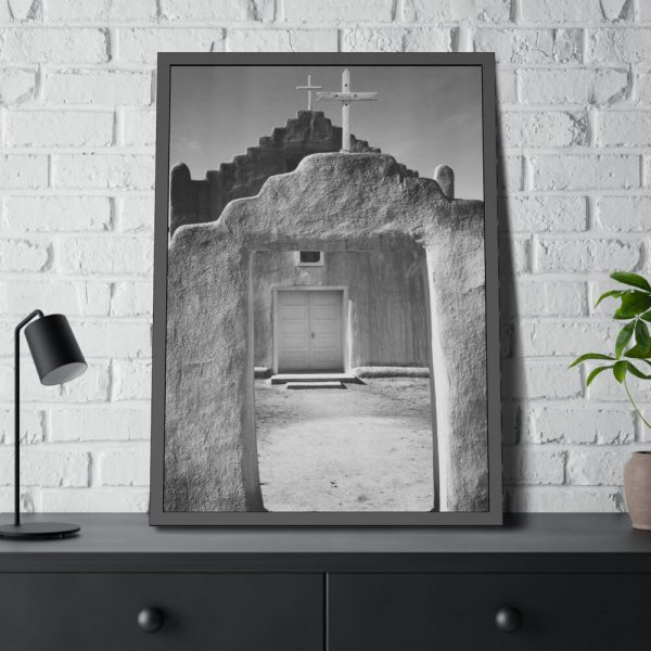 93830-127.jpg Church, Taos Framed Poster