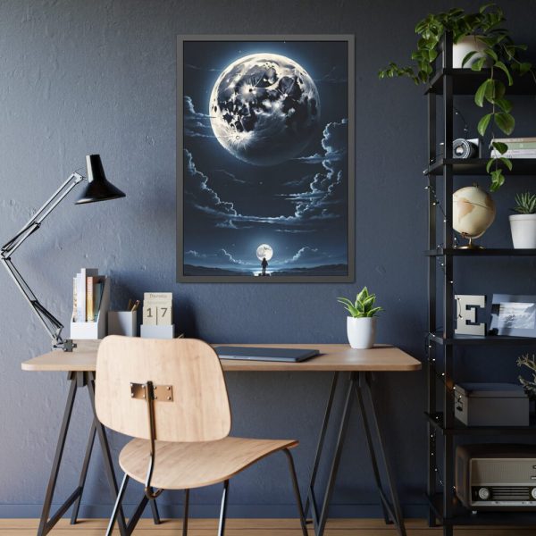 93830-142.jpg Full Moon Rising Framed Poster