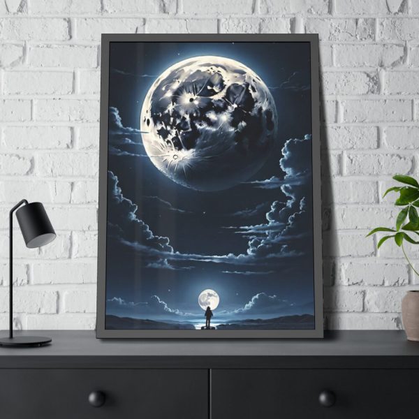 93830-143.jpg Full Moon Rising Framed Poster