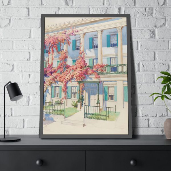93830-27.jpg Cast Iron Garden Balcony Framed Poster