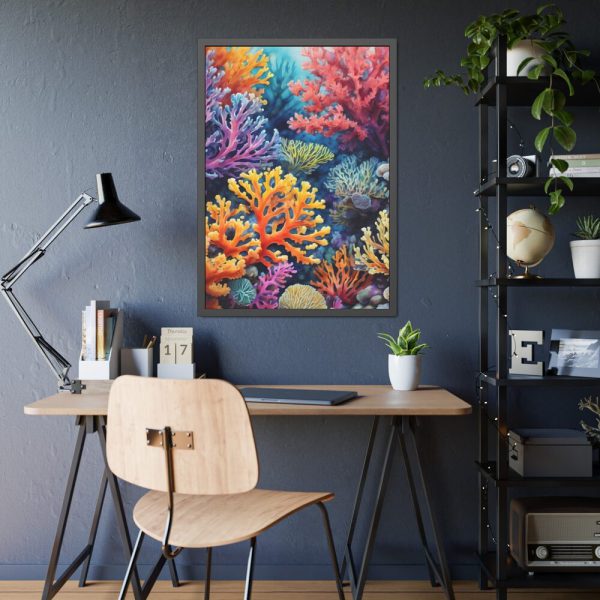 93830-42.jpg Coral Reef Art Illustration Framed Poster